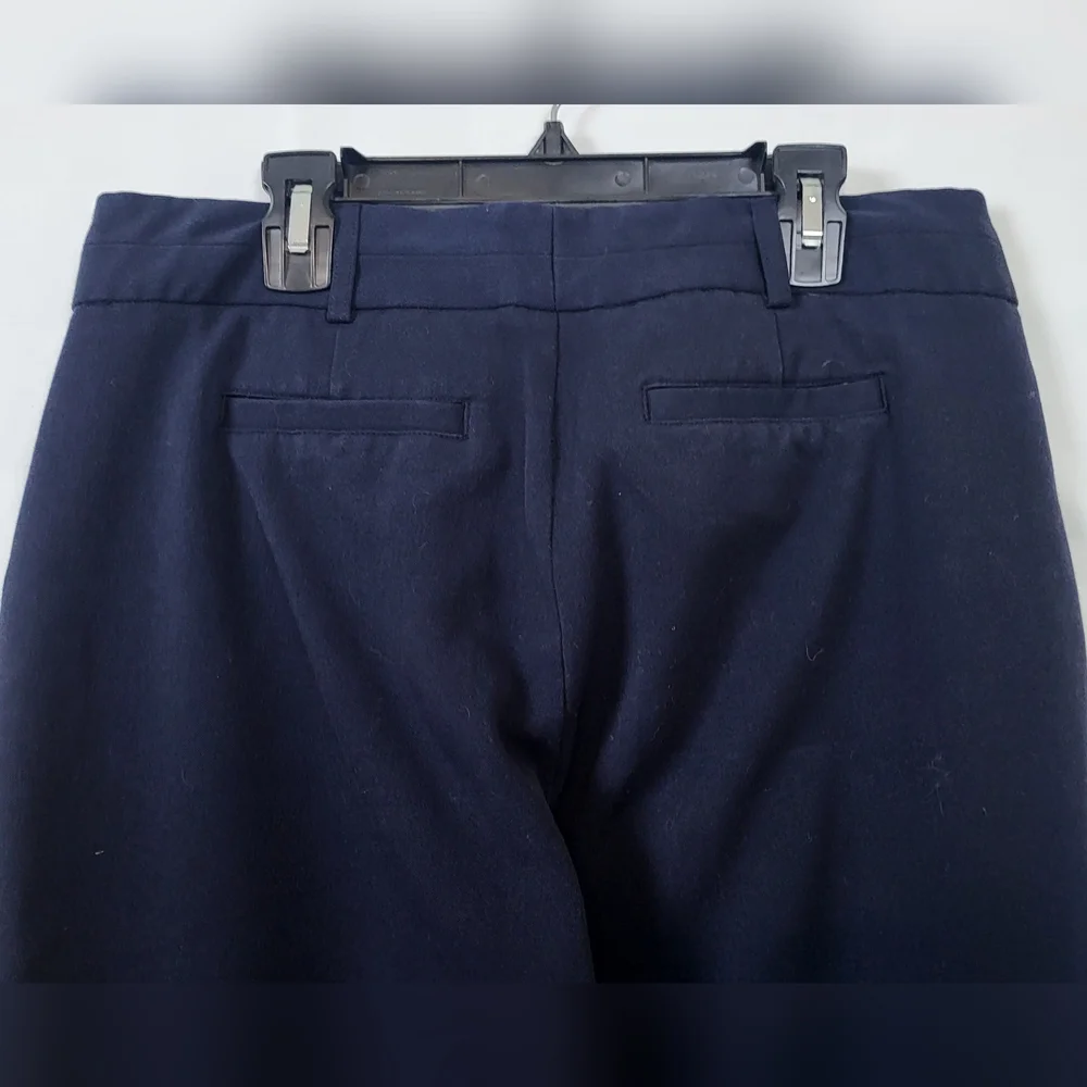 Michael Kors Womens Navy Blue Straight Leg‎ Career Preppy Pants Size 4 Academia